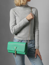 Sac Bandouli�re Divina Valentino Vert divina VBS1R401-vue-porte