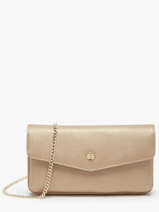 Avondtas Luna Leder Met Schouderriempje Hexagona Goud luna 688422