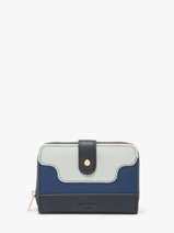 Portefeuille Cuir Hexagona Bleu bahia 688262