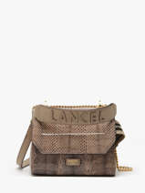 Sac Bandouli�re Ninon S Ayers Cuir Lancel Gris ninon A14013