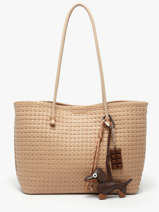 Schoudertas Tresse Miniprix Beige tresse 88271