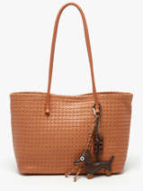 Sac Port� �paule Tresse Miniprix Marron tresse 88271