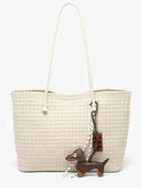 Sac Port� �paule Tresse Miniprix Beige tresse 88271