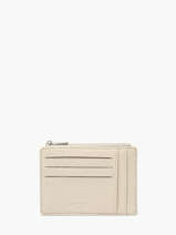 Porte-cartes Cuir Hexagona Beige confort 468374