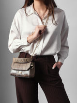 Cross Body Tas S Ninon Ayers Leder Lancel Grijs ninon A14013-vue-porte