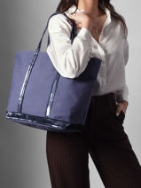 Schoudertas Met Rits Le Cabas L Pailletten Vanessa bruno Violet cabas 1V40409-vue-porte