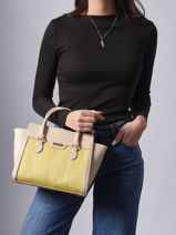 Sac Port� Main Capri Hexagona Jaune capri 4020267-vue-porte