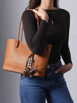 Schoudertas Tresse Miniprix Bruin tresse 88271-vue-porte