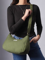 Sac Bandouli�re Rosa Coton Hindbag Noir best seller ROSA-vue-porte