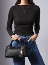 Handtas Evie Guess Zwart evie BG966406-vue-porte