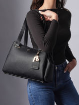 Sac Port� �paule Evie Guess Noir evie BG966422-vue-porte