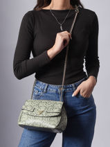 Sac Bandouli�re Serenova Polyurethane Guess Vert serenova KG809121-vue-porte