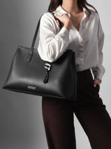 Sac Port� �paule K Ikon Polyester Karl lagerfeld Noir k ikon B1W30001-vue-porte