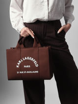 Sac Port� Main Rsg Coton Karl lagerfeld Marron rsg A1W50010-vue-porte