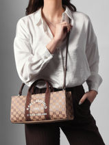 Sac East-west Rsg Mono Magazine Karl lagerfeld Beige rsg B1W50013-vue-porte