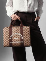 Sac Port� Main Rsg Coton Karl lagerfeld Beige rsg B1W50021-vue-porte