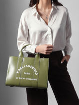 Sac � Main Rsg Avec Bandouli�re Karl lagerfeld Vert rsg A4W50027-vue-porte