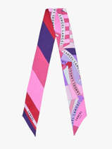 Zijden Lint Parasol 82x5,5cm Lancel Roze charms A14131