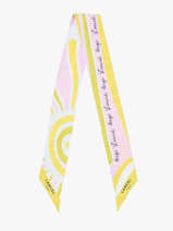 Zijden Lint Sunrise 82x5,5cm Lancel Groen charms A14134