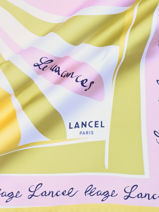 Carr� De Soie Sunrise 90x90cm Lancel Multicolore charms A14135-vue-porte