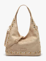 Sac Port� �paule Velvet Studs Miniprix Beige velvet studs JC53002