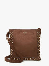 Cross Body Tas Velvet Studs Miniprix Bruin velvet studs JC53004
