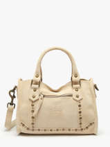 Sac Bandouli�re Houston Cuir Basilic pepper Beige houston BHOU72