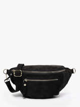 Sac Banane Cuir Milano Noir velvet VE24119O