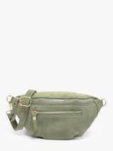 Sac Banane Cuir Milano Vert velvet VE24119O