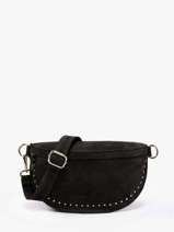 Sac Banane Cuir Milano Noir velvet VE25111