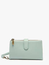 Portefeuille Porte-monnaie Soft Mandoline Bleu soft 195