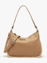 Sac Port� �paule Brodery Miniprix Marron brodery 19672