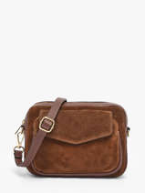 Sac Bandouli�re Velvet Caviar Cuir Milano Marron velvet caviar VC25067