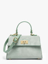 Sac Port� �paule Velvet Caviar Cuir Milano Bleu velvet caviar VC25116