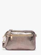 Sac Bandouli�re Nine Cuir Milano Rose nine NI25115