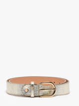 Ceinture R�glable Nine Cuir Milano Argent nine NI25067
