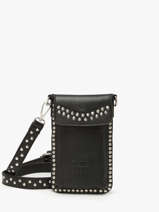 �tui T�l�phone Cuir Basilic pepper Noir glam BGLA88