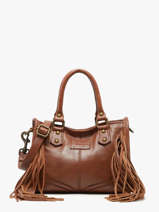 Sac Bandouli�re Dakota Cuir Basilic pepper Marron dakota BDAK72