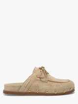 Slippers Uit Leder Alpe Beige women 53971108