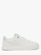 Sneakers En Cuir Tommy hilfiger Blanc women 91050GE