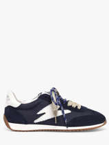 Sneakers Uit Leder Semerdjian Blauw women JUNED482