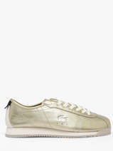 Sneakers En Cuir Lacoste Or women 1SFA0137