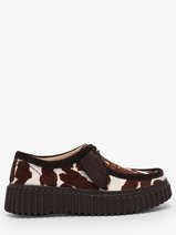 Chaussures Derbies Plateforme En Cuir Clarks Marron women 26186666