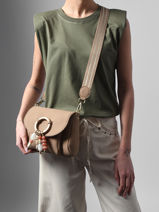 Sac Bandouli�re Camomille Pearl Woomen Beige camomille pearl WCAE06-vue-porte