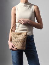 Sac Bandouli�re Zamia Woomen Beige zamia WZAM01-vue-porte