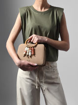 Sac Bandouli�re Camomille Pearl Woomen Beige camomille pearl WCAE1S-vue-porte