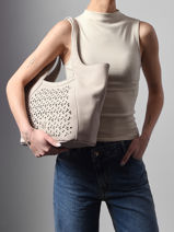 Sac Port� �paule Zamia Woomen Beige zamia WZAM07-vue-porte