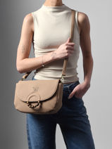 Sac Bandouli�re Neflier Pearl Woomen Beige neflier pearl WNEP04-vue-porte