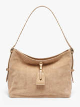 Sac Port� �paule Velvet Caviar Cuir Milano Beige velvet caviar VC250610