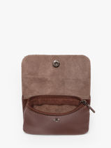 Porte-monnaie Caviar Cuir Milano Marron caviar CA23092-vue-porte